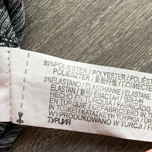 Zara Women’s High Waist Pencil Skirt Space dye print Grey Black Size Medium - Picture 10 of 14